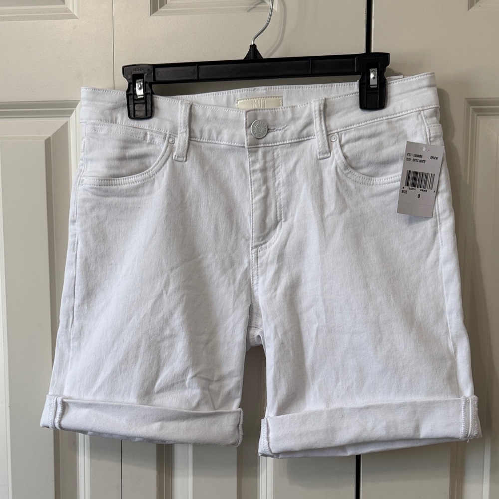 Kut from the Kloth Catherine Boyfriend White Jean Shorts